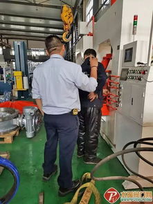 美国客户到般德阀门天津厂参观并验货